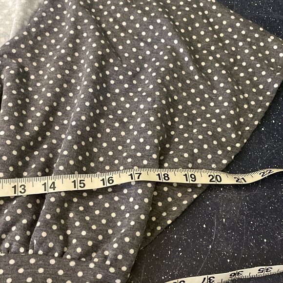 The Native One Women’s Gray Polka Dot Romper Sz M Keyholes Flutter Sleeve Soft - Picture 9 of 11
